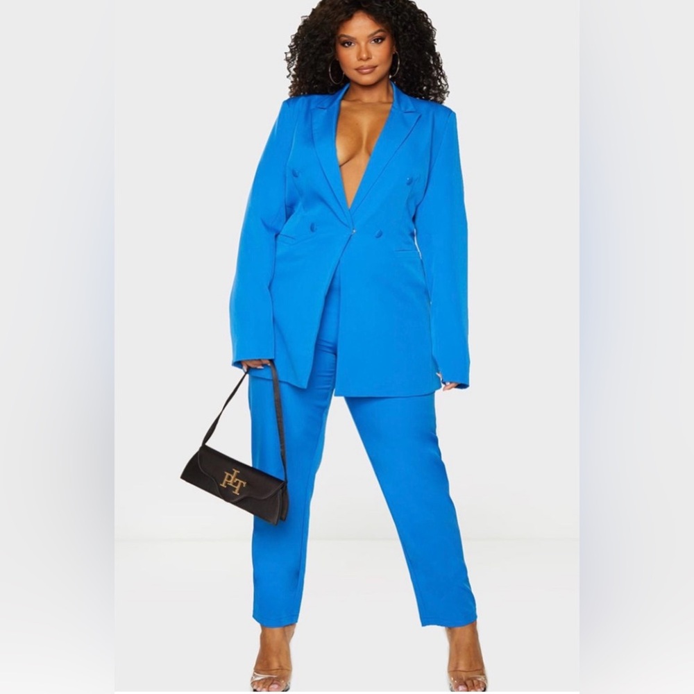 PrettyLittleThing Vibrant Blue Pantsuit